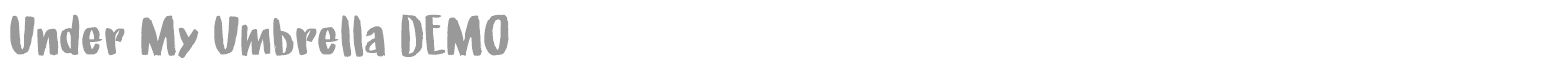 Under My Umbrella font preview
